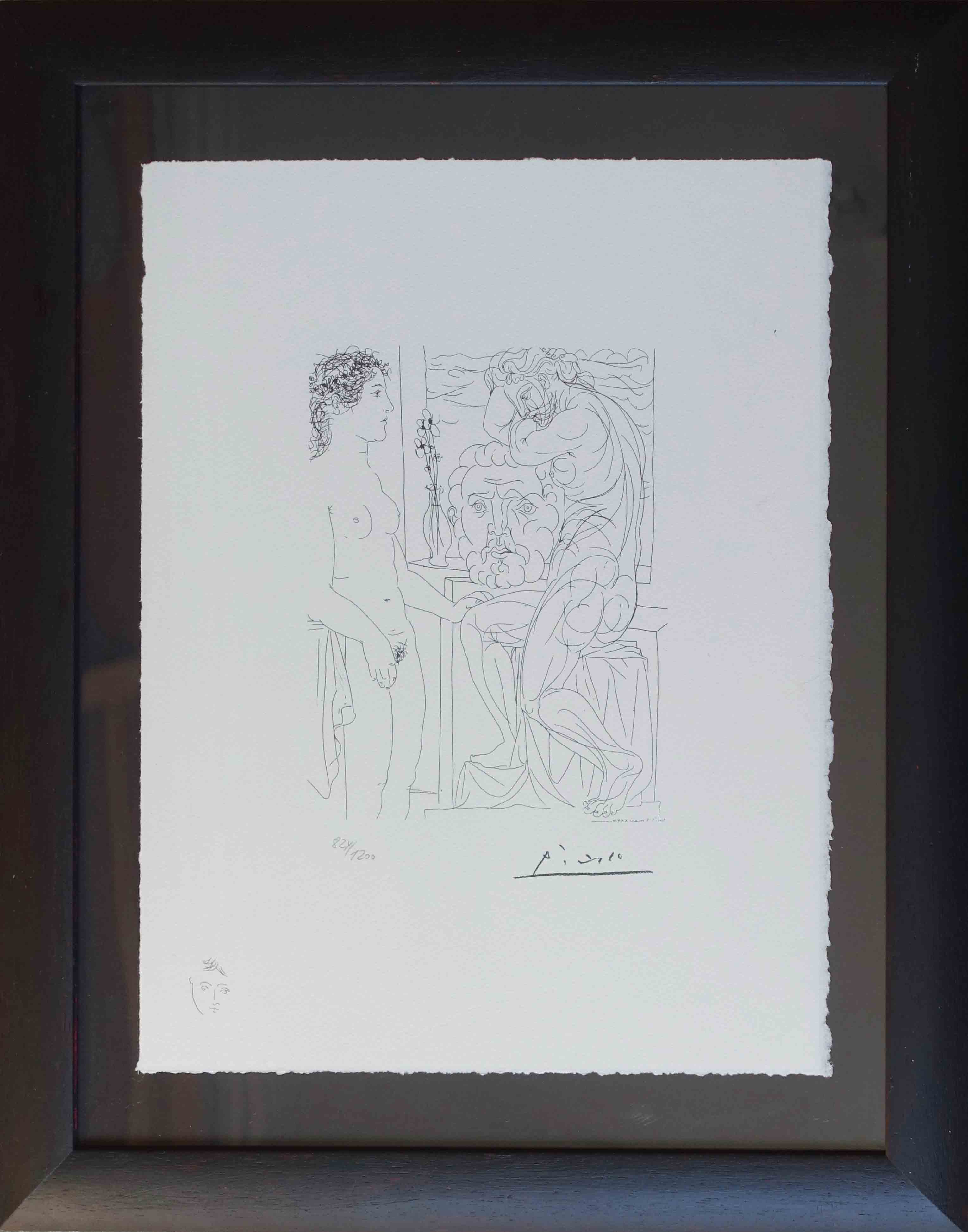 Picasso, Suite Vollard. Modèle nu et sculptures. Suite Spadem 1973.
