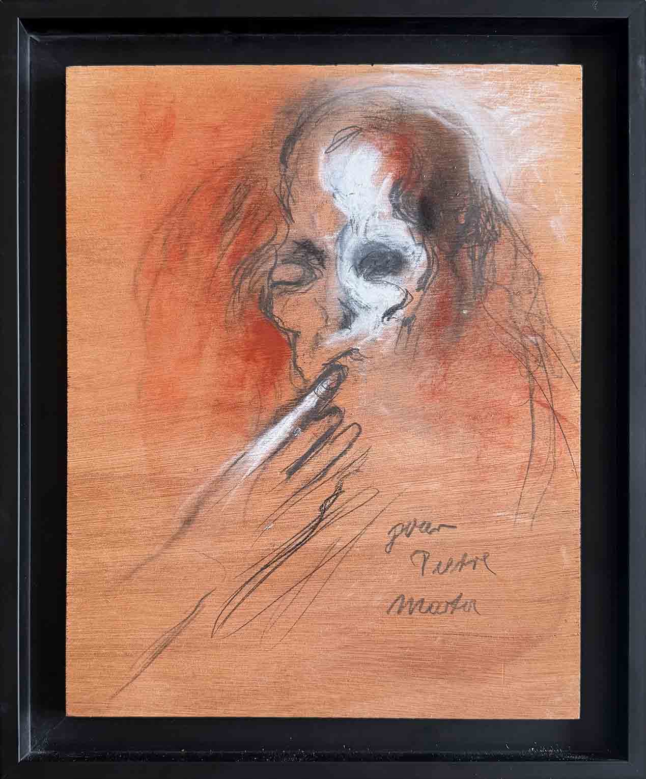 Martha Kuhn-Weber. Interrogation. Achat expressionnisme allemand, achat portrait