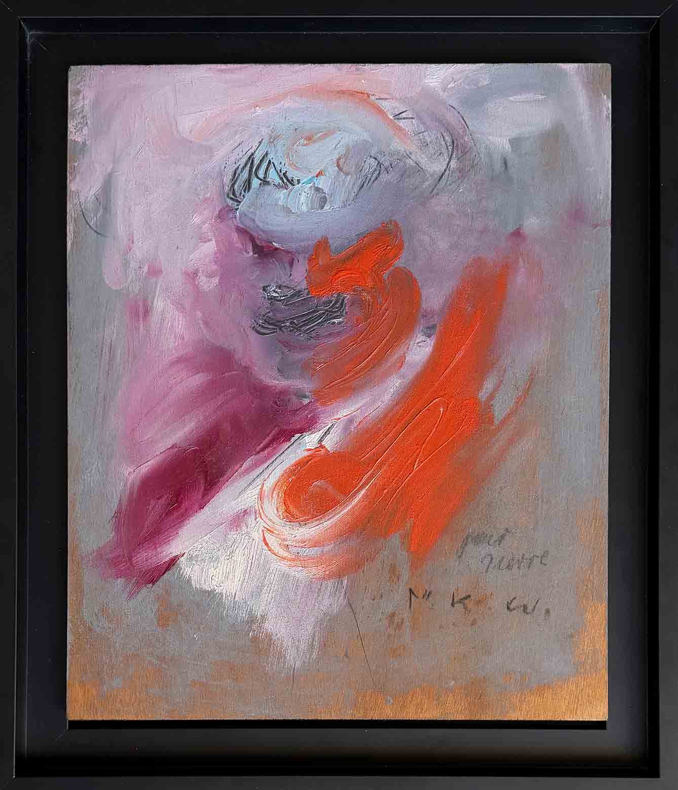 Martha Kuhn-Wber. Portrait en flamme. Achat expressionnisme allemand, 