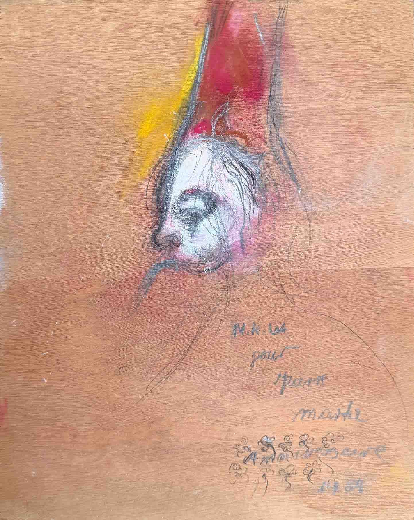 Martha Kuhn-Weber. Le chapeau rouge. Achat art moderne, achat expressionnisme allemand