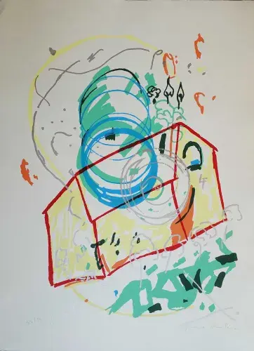 Jérôme Ponchain. Sérigraphie. Achat art décoration. Achat lithographie