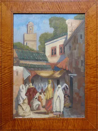 Casbah de Bou-Jelous. Maroc. Achat tableau, achat tableau maroc, Achat orientalisme