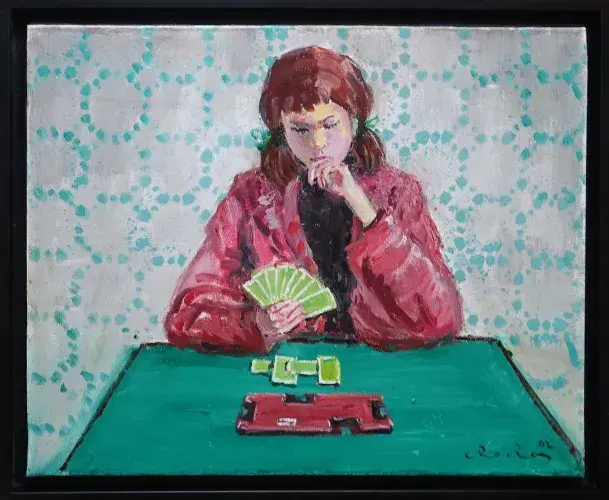 André Chochon. Incertitude. Huile sur toile