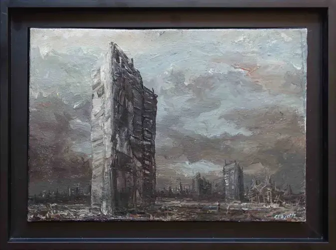 Clayette La derniere tour. Achat art moderne, achat art, achat décoration