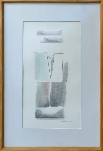 Paul Mansouroff. Lithographie.Avant-garde russe. Art moderne achat tableau décoration