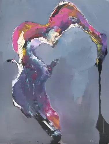 Bruno Lemoine Mon bel oiseau rose achat art tableau décoration