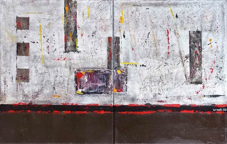 W. Nath. Dyptique. Achat art contemporain, achat tableau, achat art pour décoration