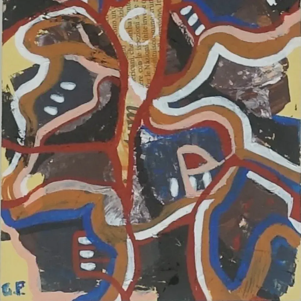 Gisèle Prassinos. Estate. Carte/Gouache/Texte. 