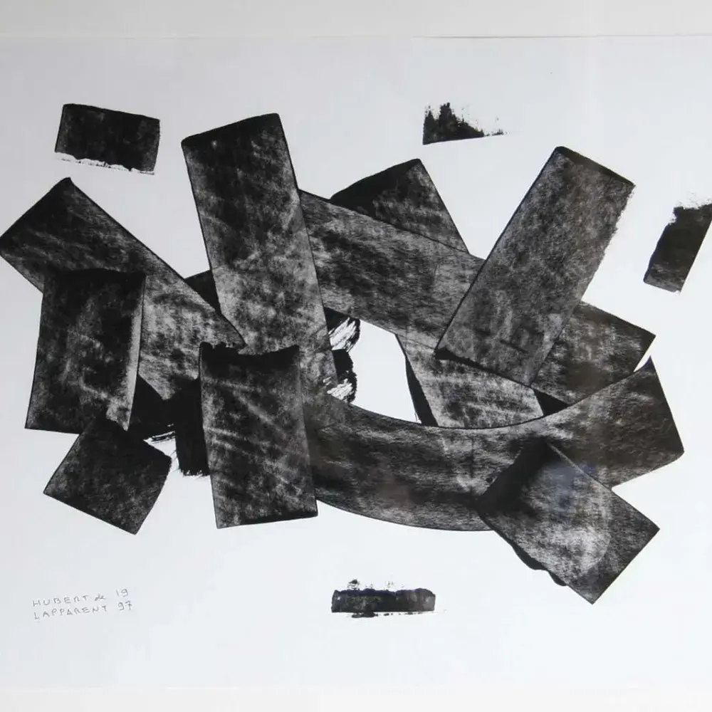 Hubert de Lapparent. Abstraction noire.