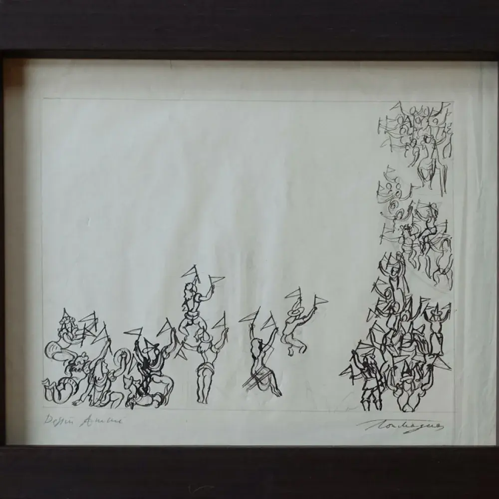 Louis Touchagues. Dessin animé. Achat art. Achat décoration. Achat dessin