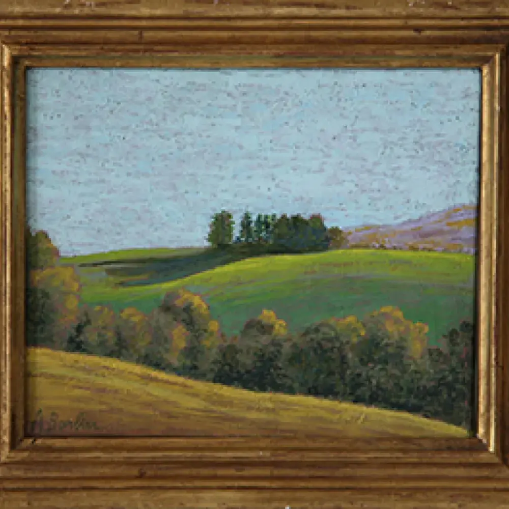 André Barlier. La colline. Achat tableau, achat paysage