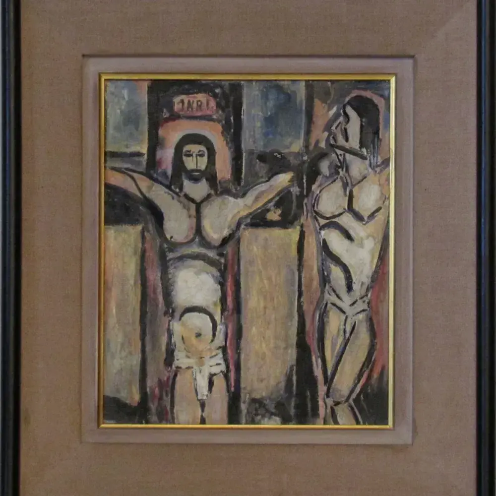 achat tableau Christ et larron de Michel Gaboldi d'après Georges Rouault