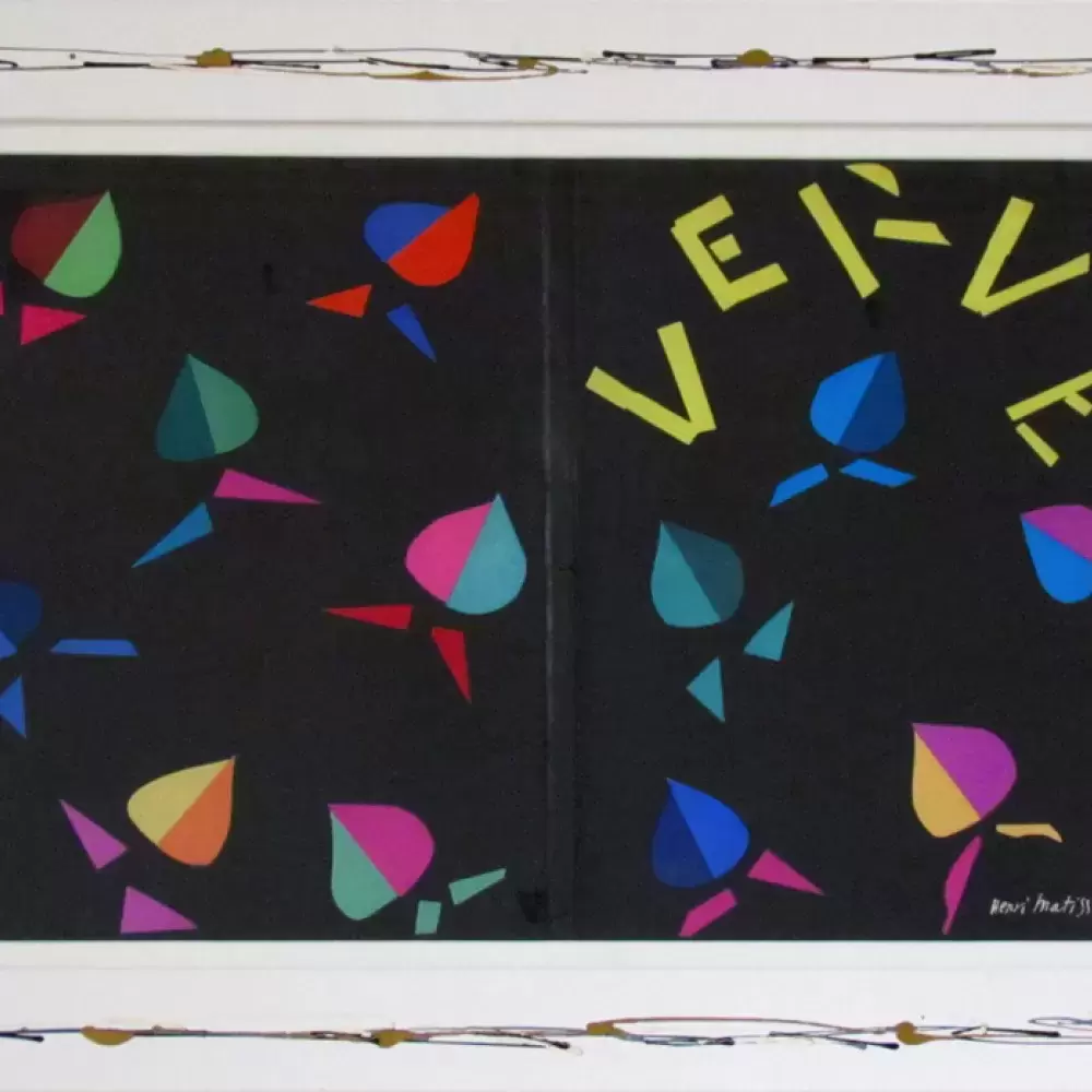 Achat tableau Matisse VERVE d'après Henri Matisse lithographie de couverture