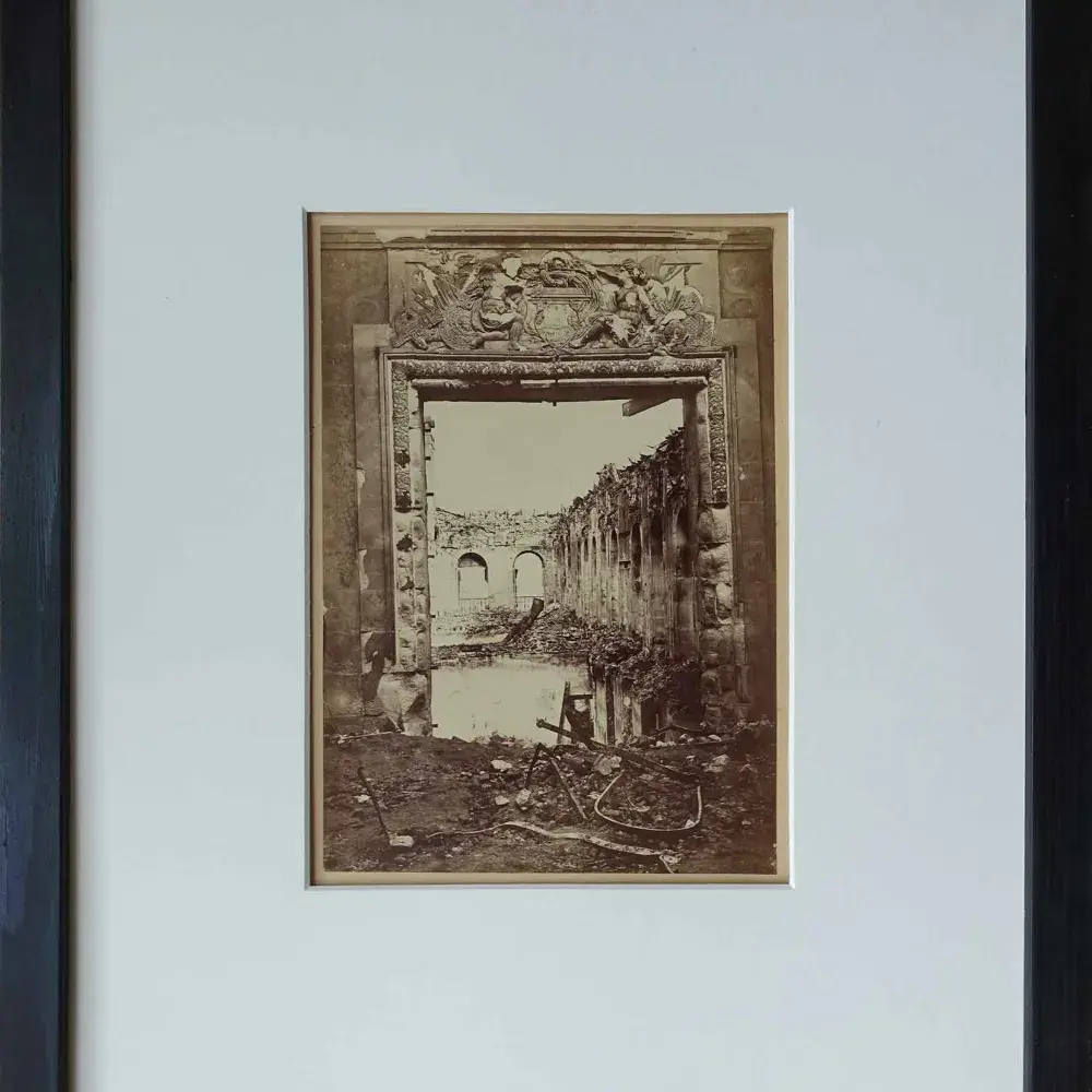 photographie art achat Incendie des Tuileries. Flaque.