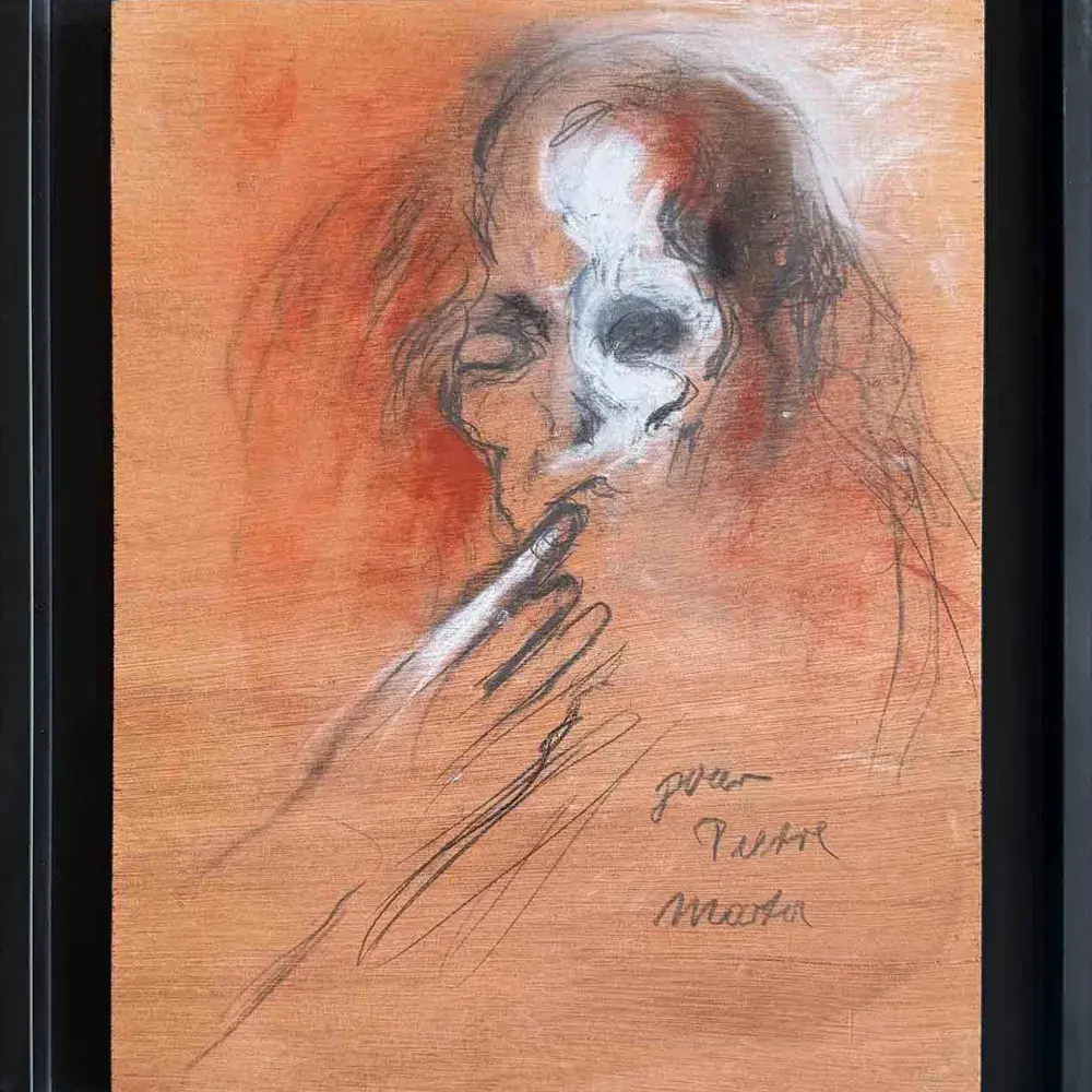 Martha Kuhn-Weber. Interrogation. Achat expressionnisme allemand, achat portrait