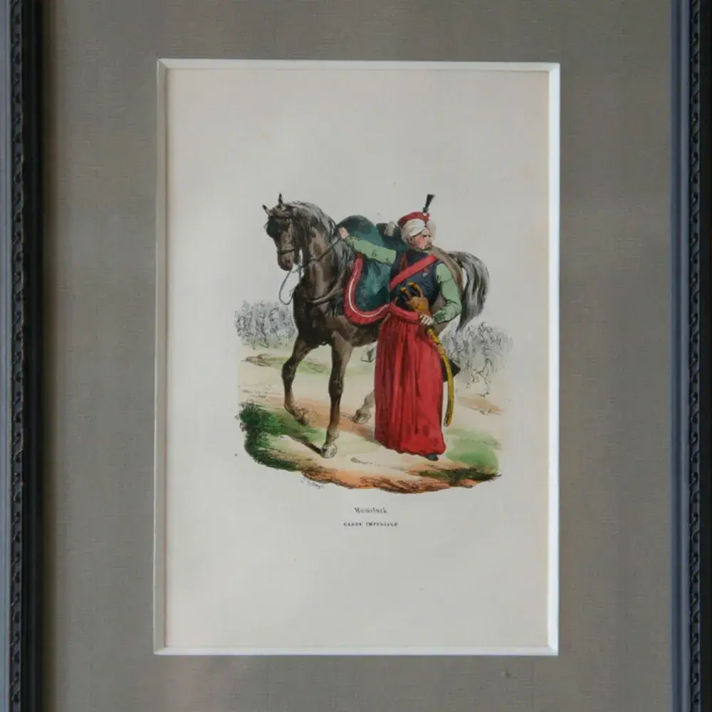 achat tableau gravure napoléon Le Mameluck, Garde Impériale
