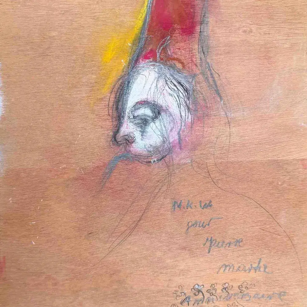 Martha Kuhn-Weber. Le chapeau rouge. Achat art moderne, achat expressionnisme allemand