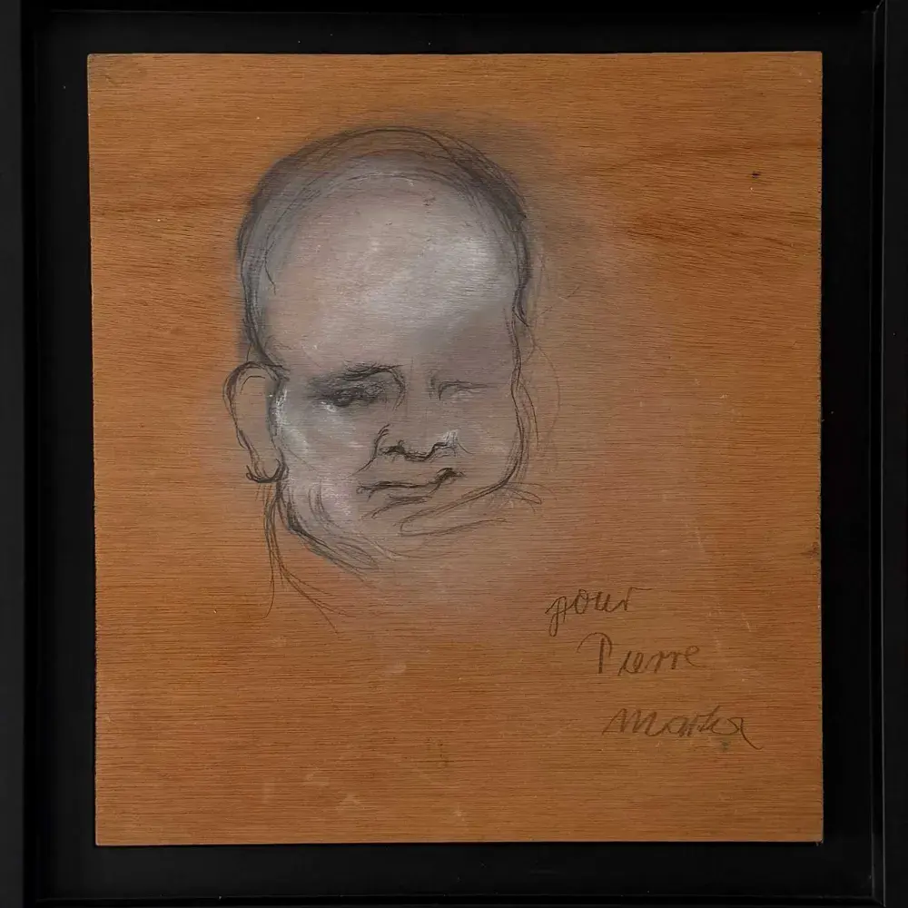 Martha Kuhn-Weber. Pierre pensif. Achat art , achat art expressionniste, achat expressionnisme allemand, 