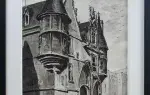 achat tableau décoration lavis d'encre Pierre Chaux Hôtel de Sens 1915