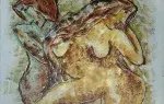Calvin Burnett. Les deux amies, huile sur toile.Tableau, achat art, achat décoration 