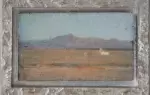 achat tableau peinture impressionisme Campagne romaine