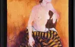 Franck L . La guêpe. Achat nu, achat tableau, achat art contemporain.