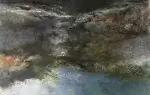 Hervio. Paysage abstrait. Achat tableau cadeau décoration