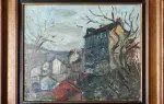 Leonard Bordes. Faubourgs en hiver. Achat art, achat tableau, achat Ecole de Rouen