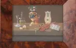 achat tableau peinture Nature morte aux instruments de musique