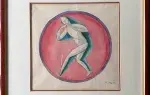 Paul Hogg. Le faune. 1919. Aquarelle. Achat cubisme, achat art déco, achat art années folles