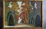 Takata jardin de rêve huile sur toile achat art moderne japonais ecole de paris