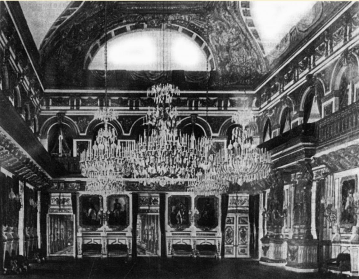Salle des Maréchaux aquarelle de Fortuné de Fournier
